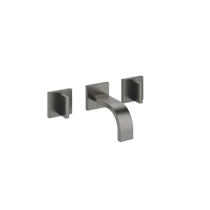 MEM Robinetterie murale pour lavabo sans garniture d’écoulement - Dark Platinum brossé - 36 702 782-99