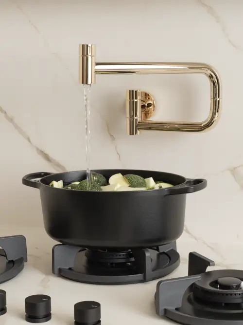Dornbracht tara design series potfiller inspiration kitchen kitchen faucet durabrass