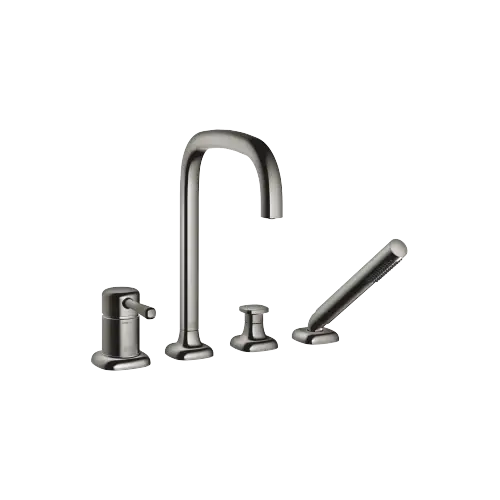 COYA Bath shower set for bath rim or tile edge installation - Dark Chrome - 27 632 404-19