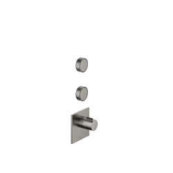 CYO xTOOL Modulo termostato con 2 rubinetti 1/2" - Dark Platinum spazzolato - Set contenente 5 articoli
