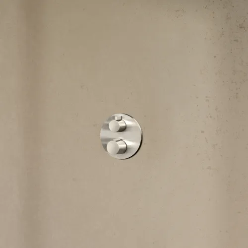 Termostato incasso con regolazione di portata dell'acqua ad una via  - Dark Chrome - 36 425 970-19