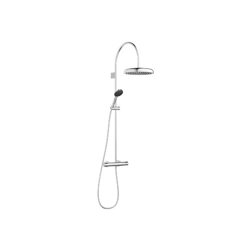 COYA Showerpipe application with shower thermostat 11-3/4" - Chrome - Set containing 2 articles