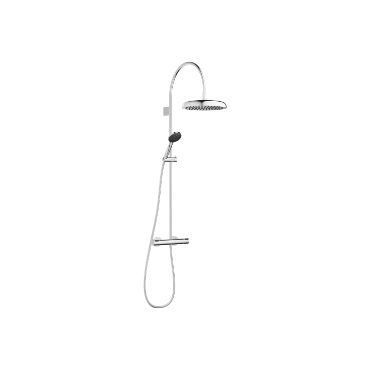 COYA Showerpipe application with shower thermostat 11-3/4" - Chrome - Set containing 2 articles