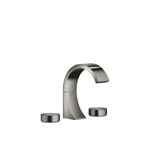 CYO Three-hole basin mixer with pop-up waste - Dark Chrome - Set containing 2 articles