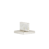 Handle Nature Squared Pearl Shell Callisto White - Platinum