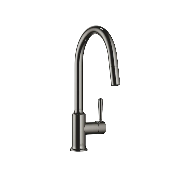 VAIA Single-lever mixer Pull-down with spray function - Dark Chrome - 33 870 809-19 0010