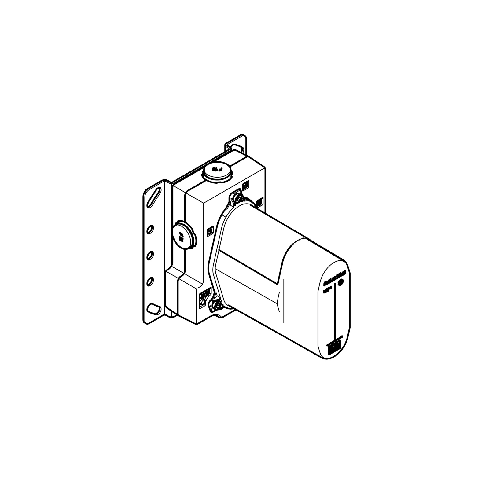 Dornbracht 36426970 Trim For Concealed Thermostat With Two-Way 