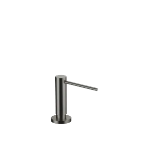 Dispenser with rosette - Brushed Dark Platinum - 82 444 970-99