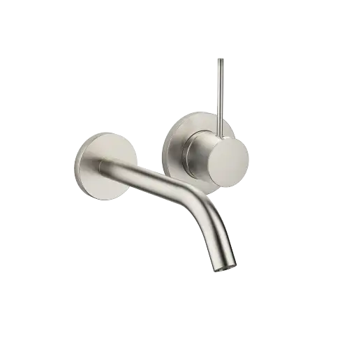 META META SLIM Wall-mounted single-lever basin mixer without pop-up waste - Brushed Platinum - 36 860 662-06 0010
