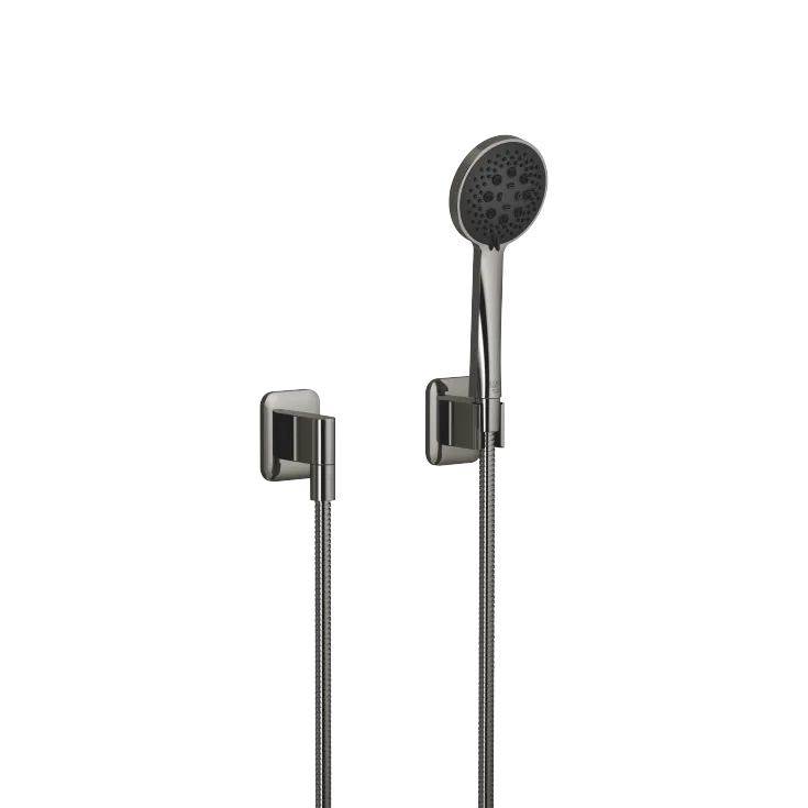 LISSÉ Hand shower set with individual rosettes FlowReduce - Dark Chrome - 27 803 845-19 0010