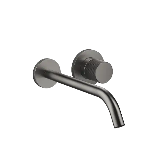 META META PURE Wall-mounted single-lever basin mixer without pop-up waste - Brushed Dark Platinum - 36 861 664-99