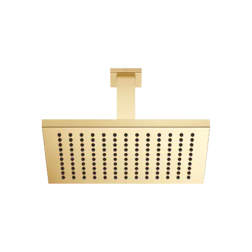 Pomme de douche arrosoir à fixation au plafond 300 x 240 mm - Laiton brossé (Or 23cts) - 28 773 980-28 0010