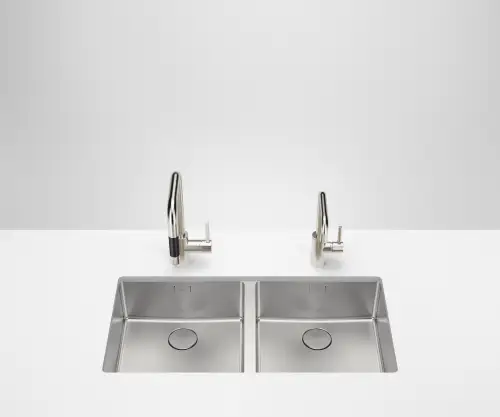 Fregadero doble - Acero Inox cepillado - 38 240 004-86
