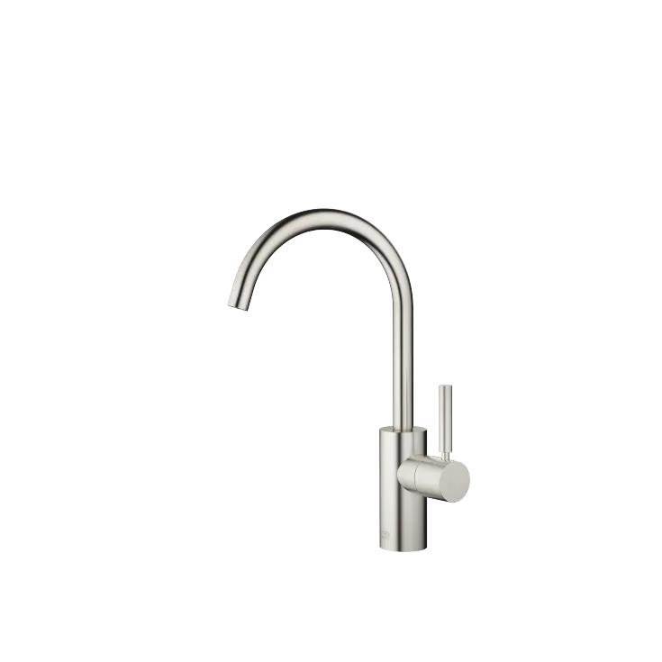 META Single-lever basin mixer without pop-up waste - Brushed Platinum - 33 505 661-06