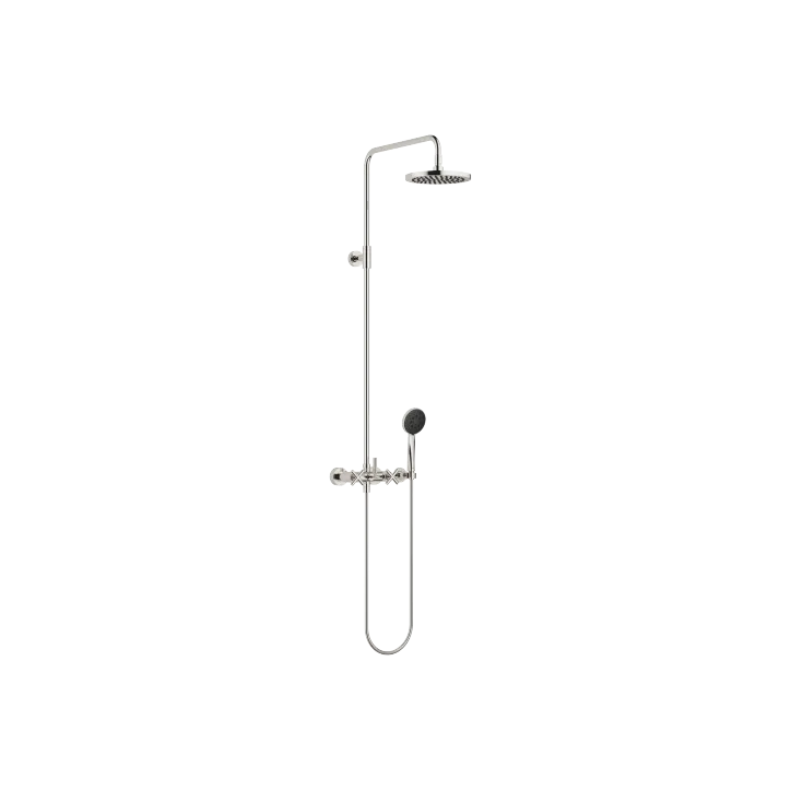 TARA Colonne de douche 220 mm - Platine - Set contenant 2 articles