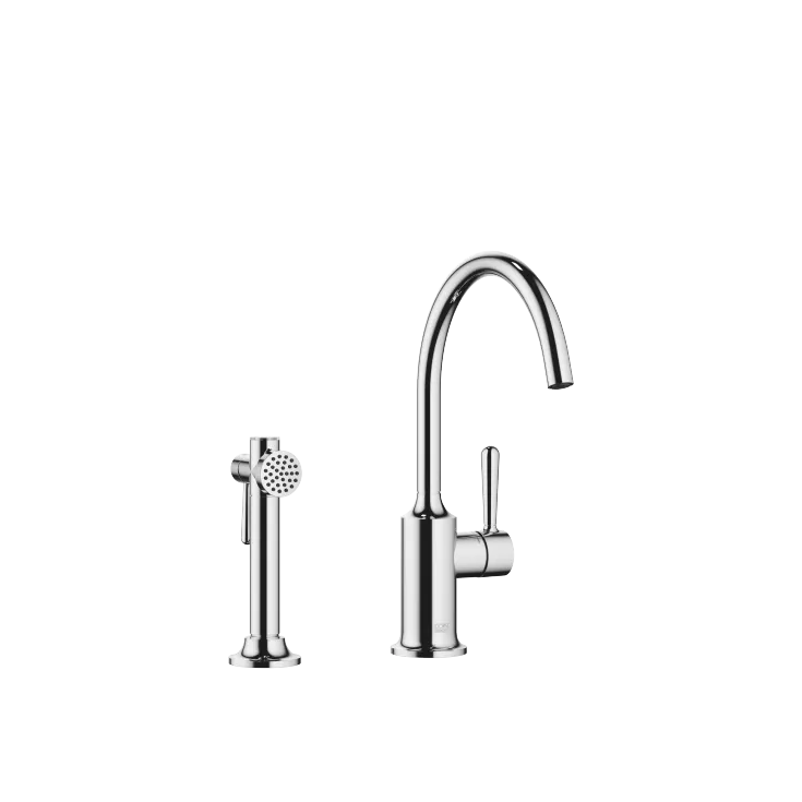 VAIA Single-lever mixer with side spray set - Chrome - Set containing 2 articles