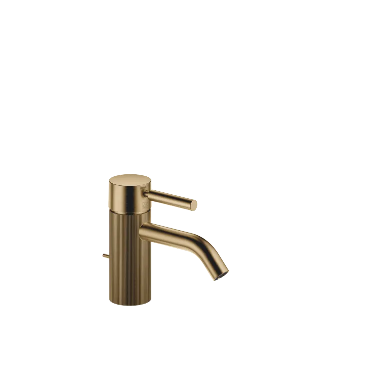 META Waschtisch-Einhandbatterie mit Ablaufgarnitur - Dark Brass gebürstet - 33 504 660-39