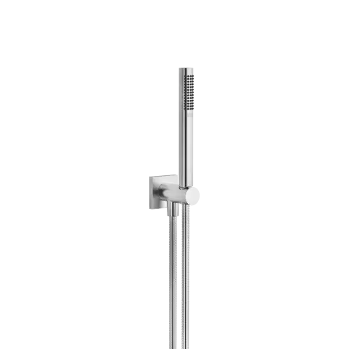 Hand shower set with integrated wall bracket - Brushed Chrome - 27 812 970-93 0010