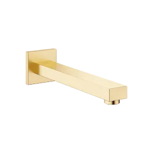 SYMETRICS Wall-mounted basin spout without pop-up waste - Brushed Durabrass (23kt Gold) - 13 805 980-28