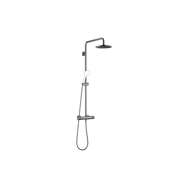 Shower Pipe mit Brause-Thermostat ohne Handbrause FlowReduce - Dark Chrome - 34 459 979-19