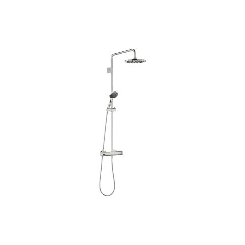 Colonne de douche avec thermostat de douche - Platine - Set contenant 2 articles