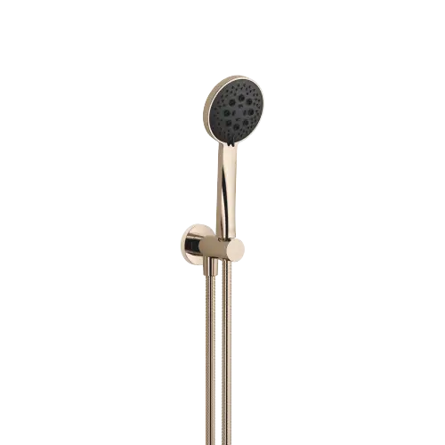Hand shower set with integrated wall bracket - Champagne (22kt Gold) - 27 813 660-47 0010