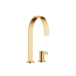 MEM Zweilochbatterie mit Einzelrosetten - Messing gebürstet (23kt Gold) - 32 815 682-28