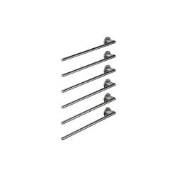 Towel warmer , 6-fold , projection left , without control element - Dark Chrome - 83 306 979-19