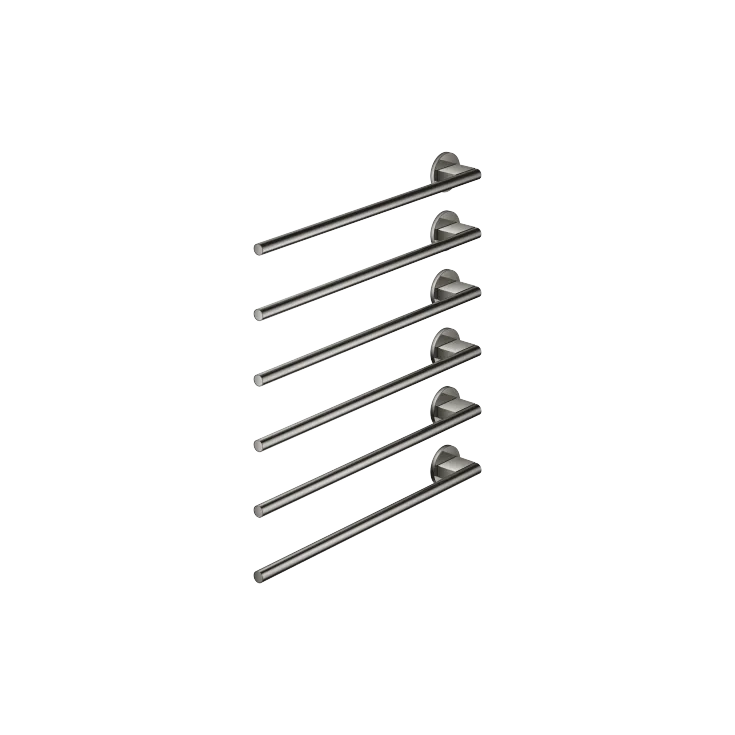 Towel warmer , 6-fold , projection left , without control element - Dark Chrome - 83 306 979-19