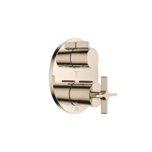 VAIA Concealed thermostat with three function volume control - Champagne (22kt Gold) - 36 427 809-47