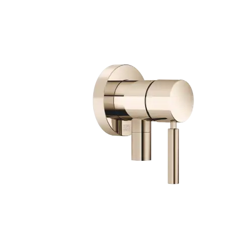 Miscelatore monocomando incasso con piastra di copertura con attacco doccia incluso - Champagne (Oro 22k) - 36 046 660-47
