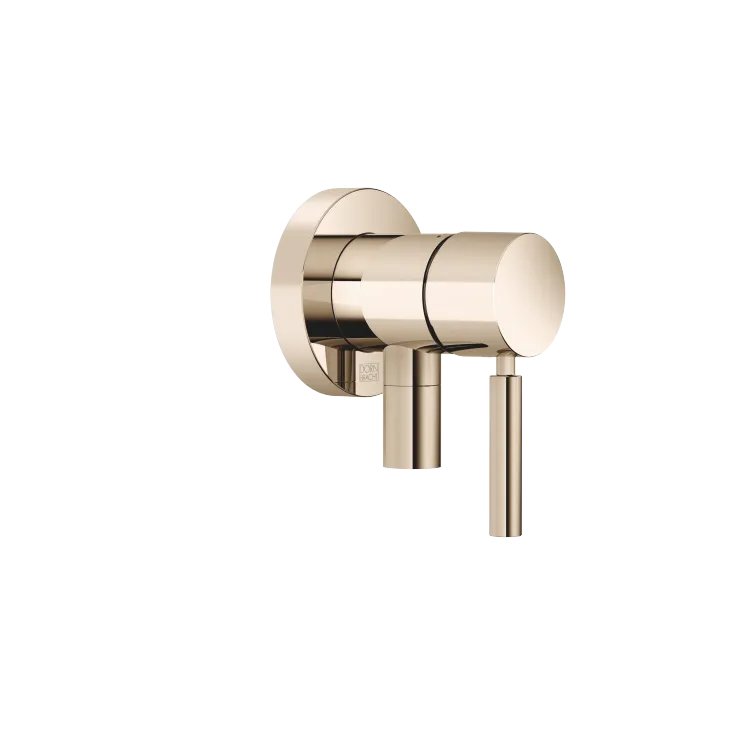 Concealed single-lever mixer with cover plate with integrated shower connection - Champagne (22kt Gold) - 36 046 660-47