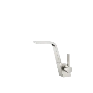 CL.1 Single-lever basin mixer without pop-up waste - Brushed Platinum - 33 521 705-06