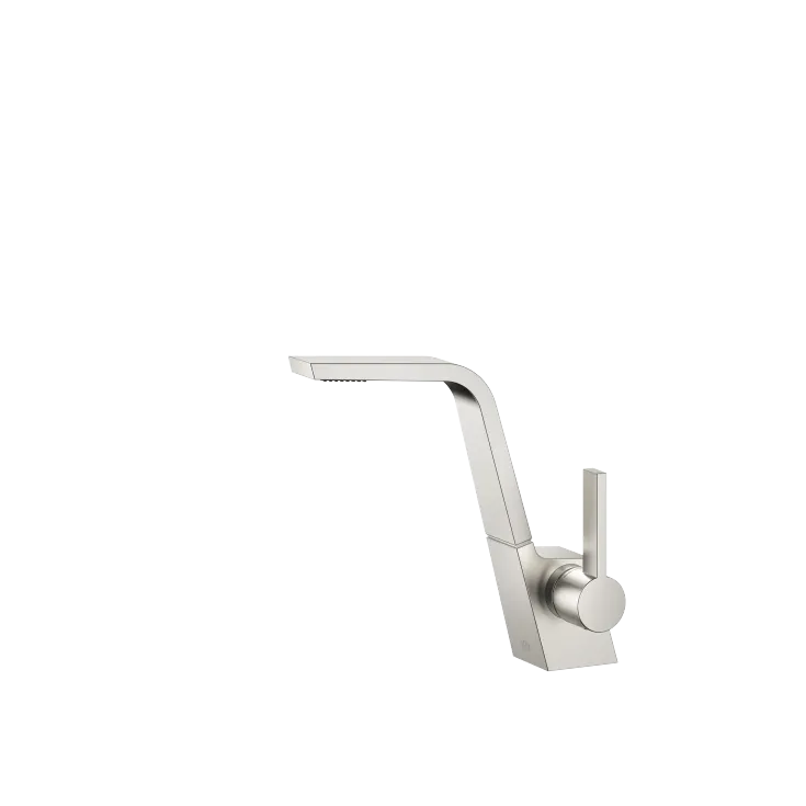 CL.1 Single-lever basin mixer without pop-up waste - Brushed Platinum - 33 521 705-06