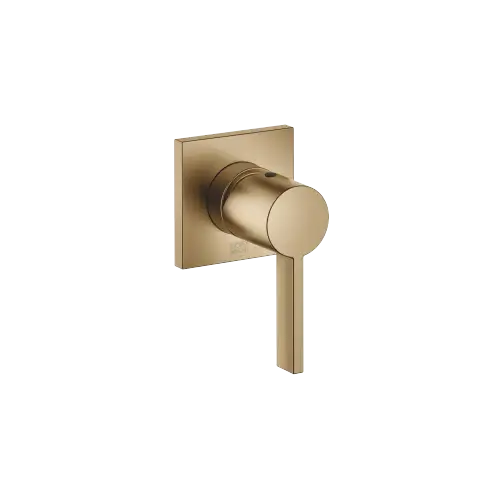 Concealed single-lever mixer with cover plate - Brushed Dark Brass (PVD) - 36 060 670-39