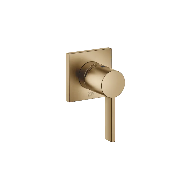 Mitigeur monocommande encastré sur plaque de recouvrement - Dark Brass brossé - 36 060 670-39