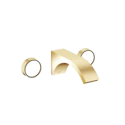 CYO Wall-mounted basin mixer without pop-up waste - Durabrass / Brushed Durabrass (23kt Gold) - 36 712 811-38
