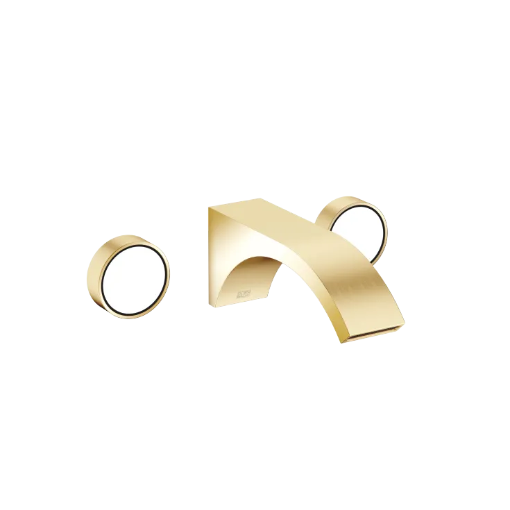 CYO Wall-mounted basin mixer without pop-up waste - Durabrass / Brushed Durabrass (23kt Gold) - 36 712 811-38