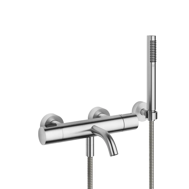 META Bath thermostat for wall mounting with hand shower set - Brushed Chrome - 34 234 979-93