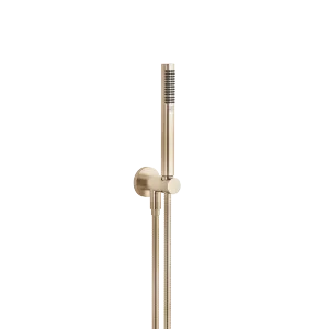 Hand shower set with integrated shower holder FlowReduce - Brushed Champagne (22kt Gold) - 27 802 660-46 0010