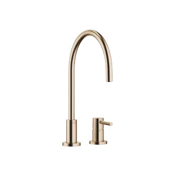 TARA Two-hole mixer with individual rosettes - Brushed Champagne (22kt Gold) - 32 815 888-46