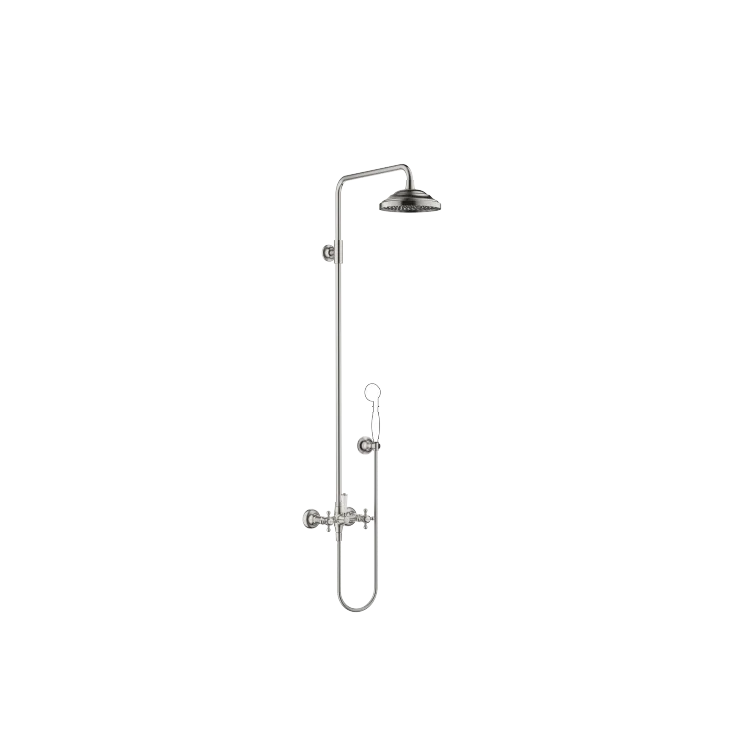 MADISON Shower Pipe mit Brausebatterie ohne Handbrause - Platin gebürstet - 26 632 360-06