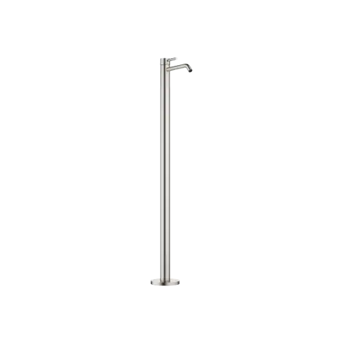 META Miscelatore monocomando lavabo con tubo verticale senza piletta - Platinato spazzolato - 22 584 660-06