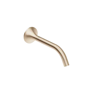 VAIA Wall-mounted basin spout without pop-up waste - Brushed Champagne (22kt Gold) - 13 800 809-46
