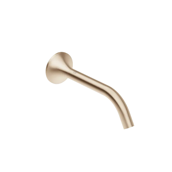 VAIA Wall-mounted basin spout without pop-up waste - Brushed Champagne (22kt Gold) - 13 800 809-46
