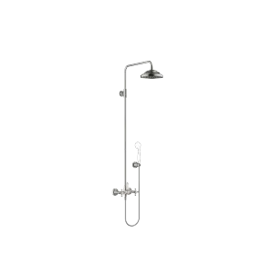 MADISON Showerpipe with shower mixer without hand shower - Brushed Platinum - 26 632 360-06 0010