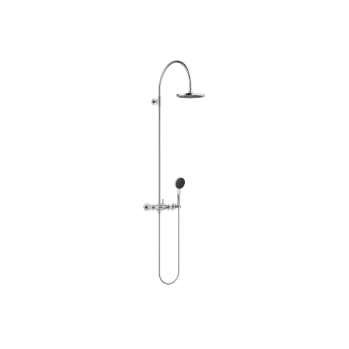 TARA Showerpipe 220 mm - Brushed Platinum - Set containing 2 articles