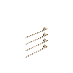 Towel warmer , 4-fold , projection left , without control element - Brushed Champagne (22kt Gold) - 83 304 979-46