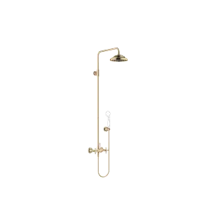 MADISON Showerpipe with shower mixer without hand shower - Durabrass (23kt Gold) - 26 632 360-09 0010