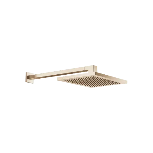 Rainshower with wall fixing FlowReduce 300 x 240 mm - Brushed Champagne (22kt Gold) - 28 764 980-46